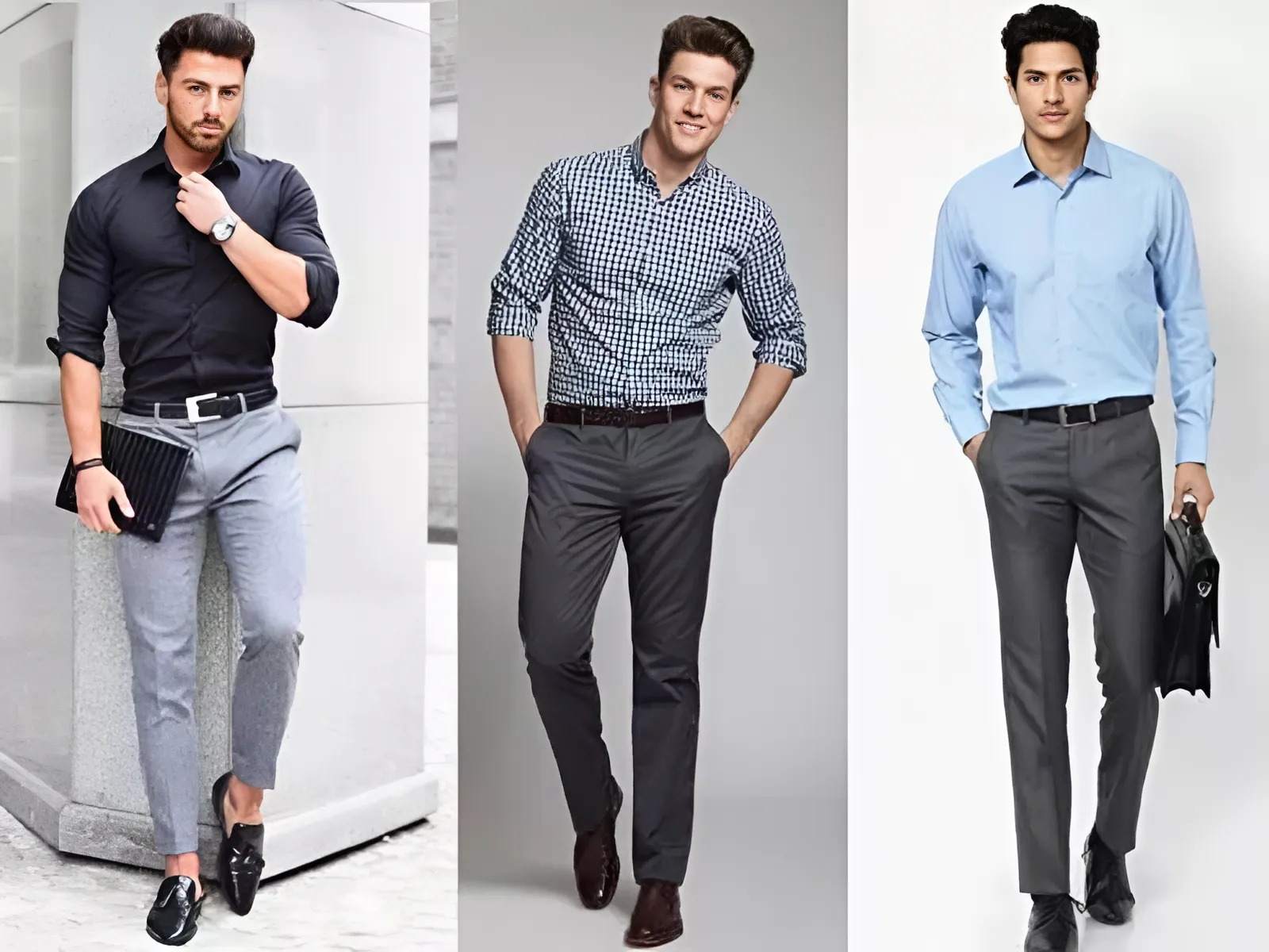 Áo sơ mi phối quần tây là set đồ phổ biến nhất