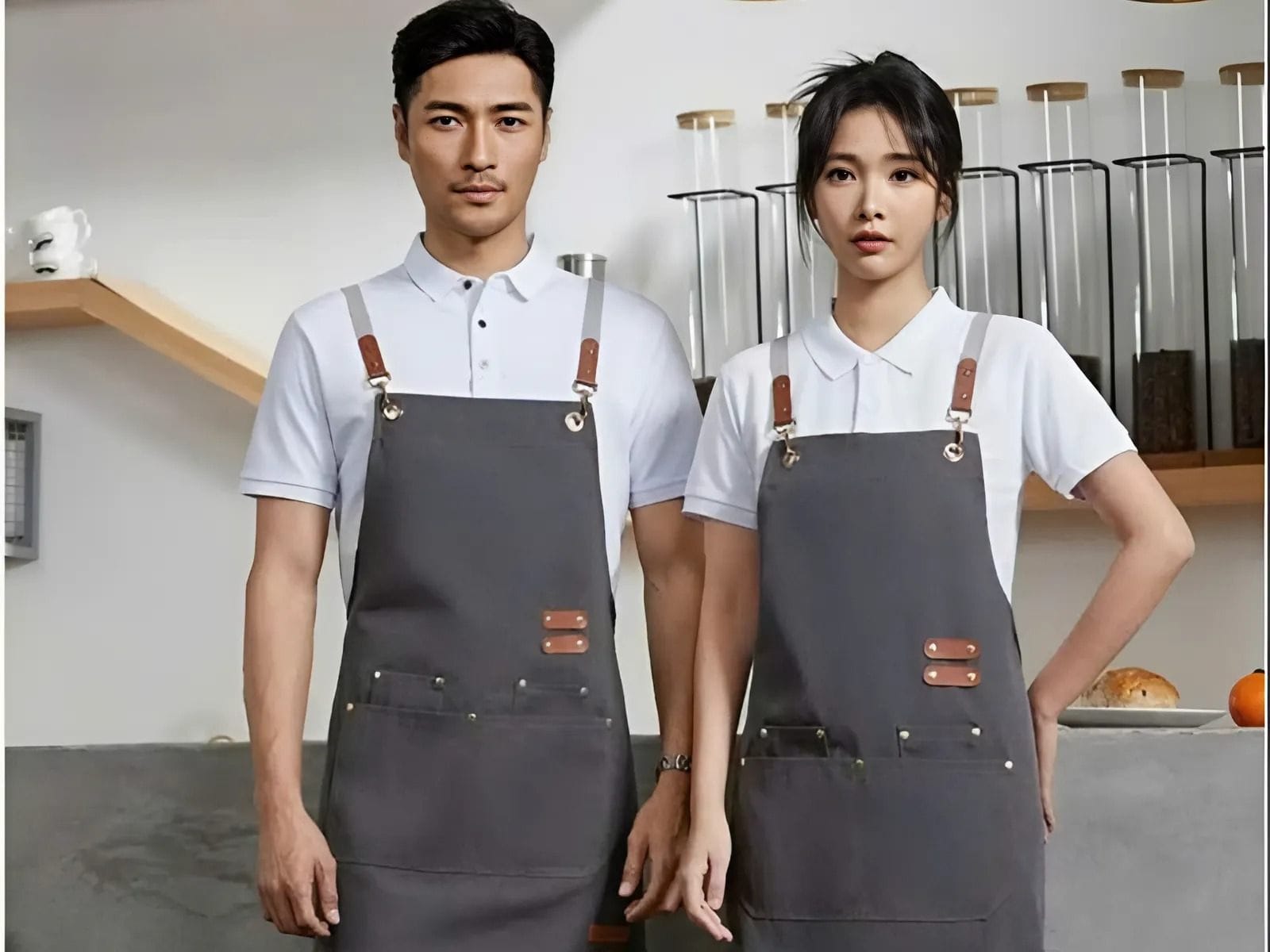 Tạp dề đồng phục cũng giúp tăng độ nhận diện thương hiệu