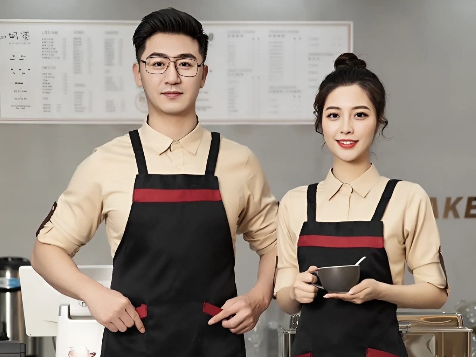 Tạp dề yếm đơn giản và tiện lợi