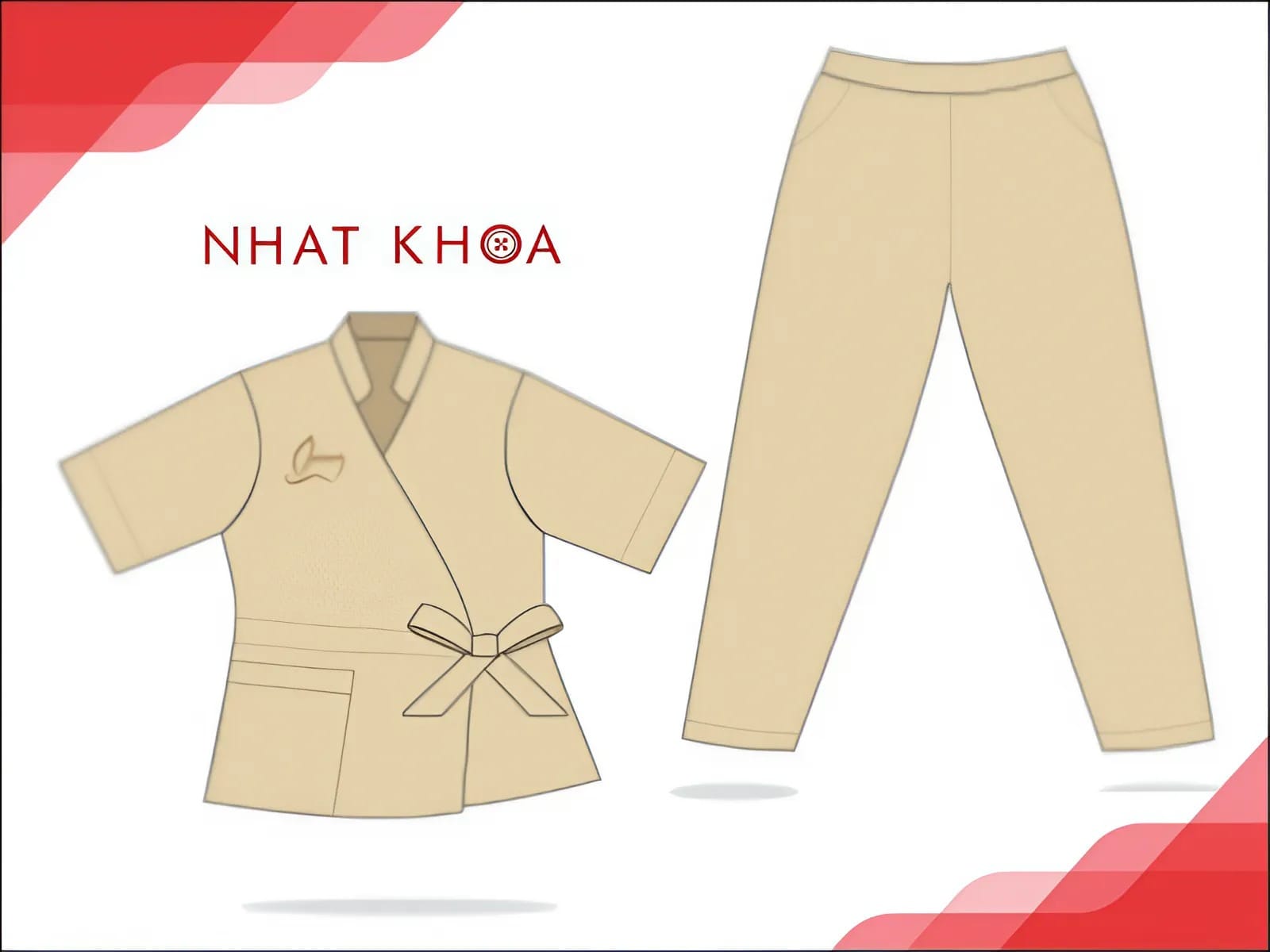 Mẫu áo đồng phục spa do Nhất Khoa thiết kế