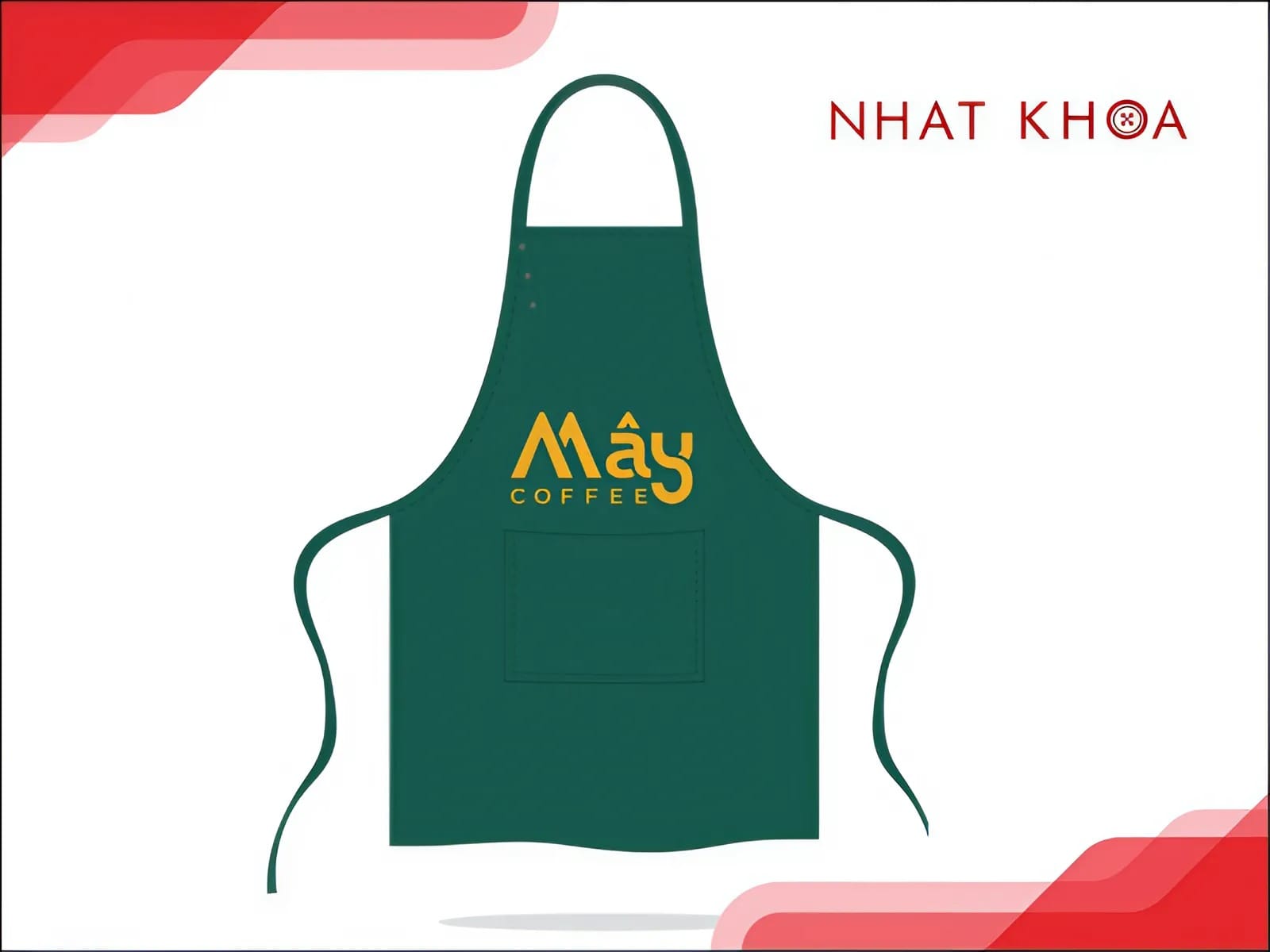 Một mẫu tạp dề đồng phục của Nhất Khoa