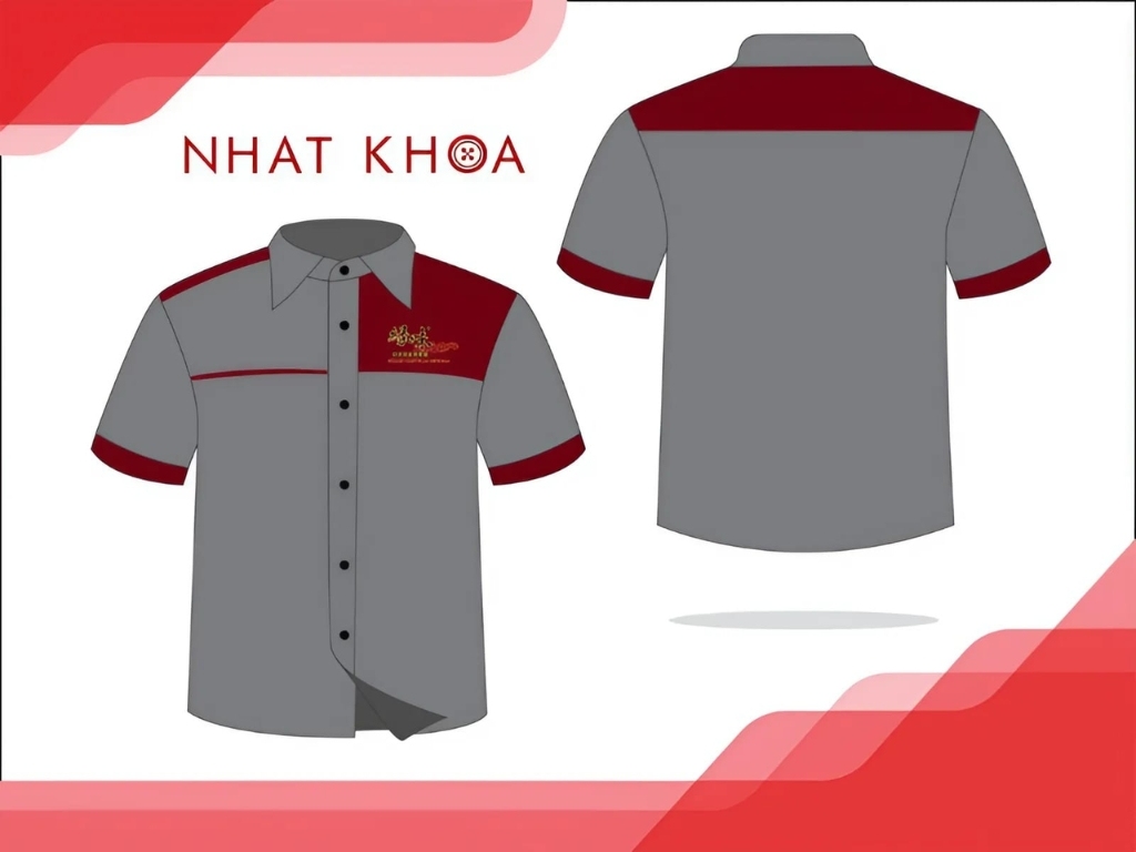 Một mẫu áo sơ mi của Nhất Khoa Uniform