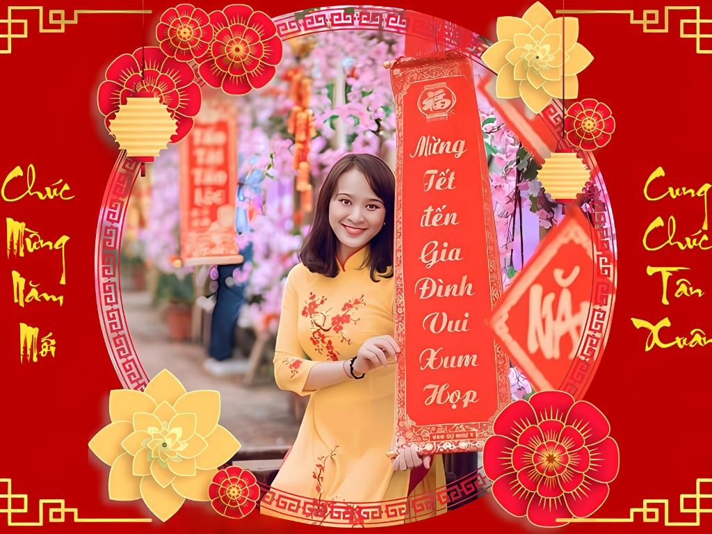 Khung ảnh Tết online giúp tạo kỷ niệm bên người thân