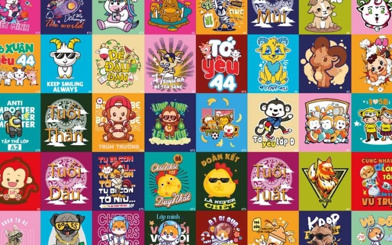 Cách phổ biến để tạo logo lớp dễ thương là thiết kế một linh vật theo phong cách chibi