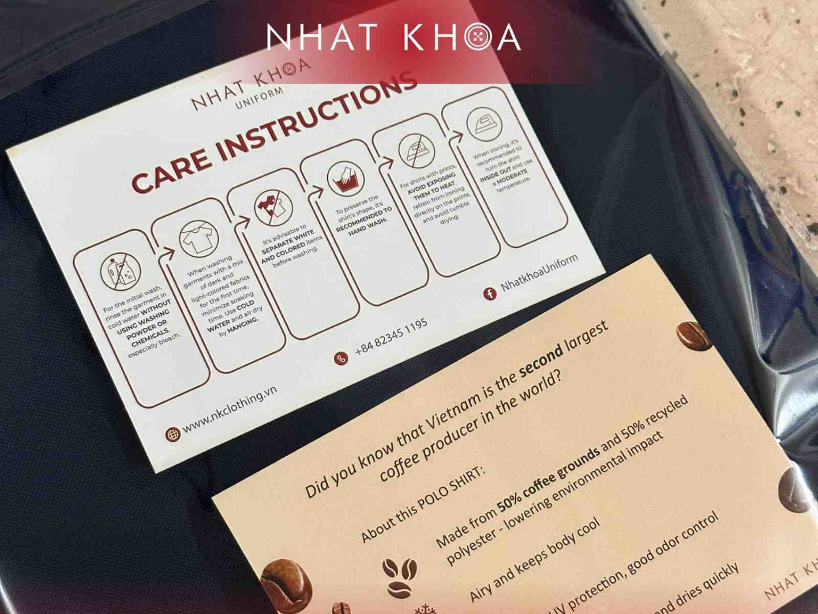 Đồng phục phải được giữ sạch sẽ và không có vết bẩn