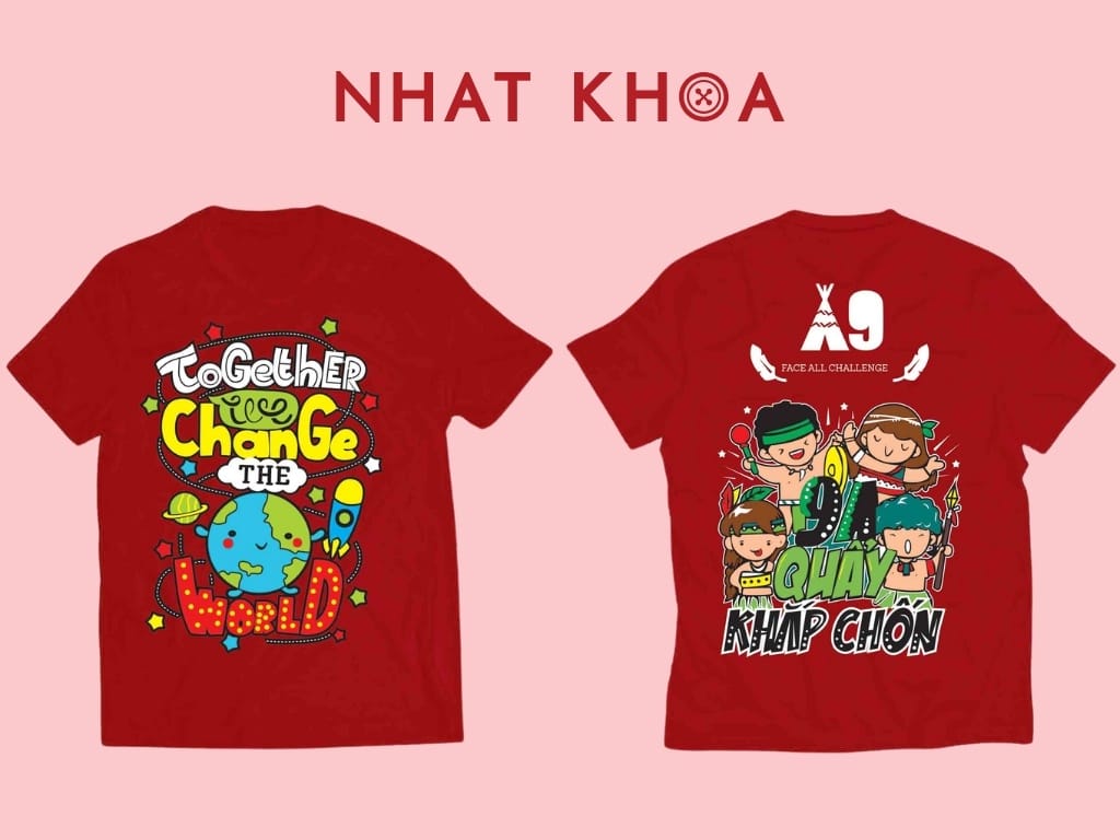 Áo đồng phục lớp có màu sắc tươi sáng sẽ thể hiện sự năng động của tuổi trẻ