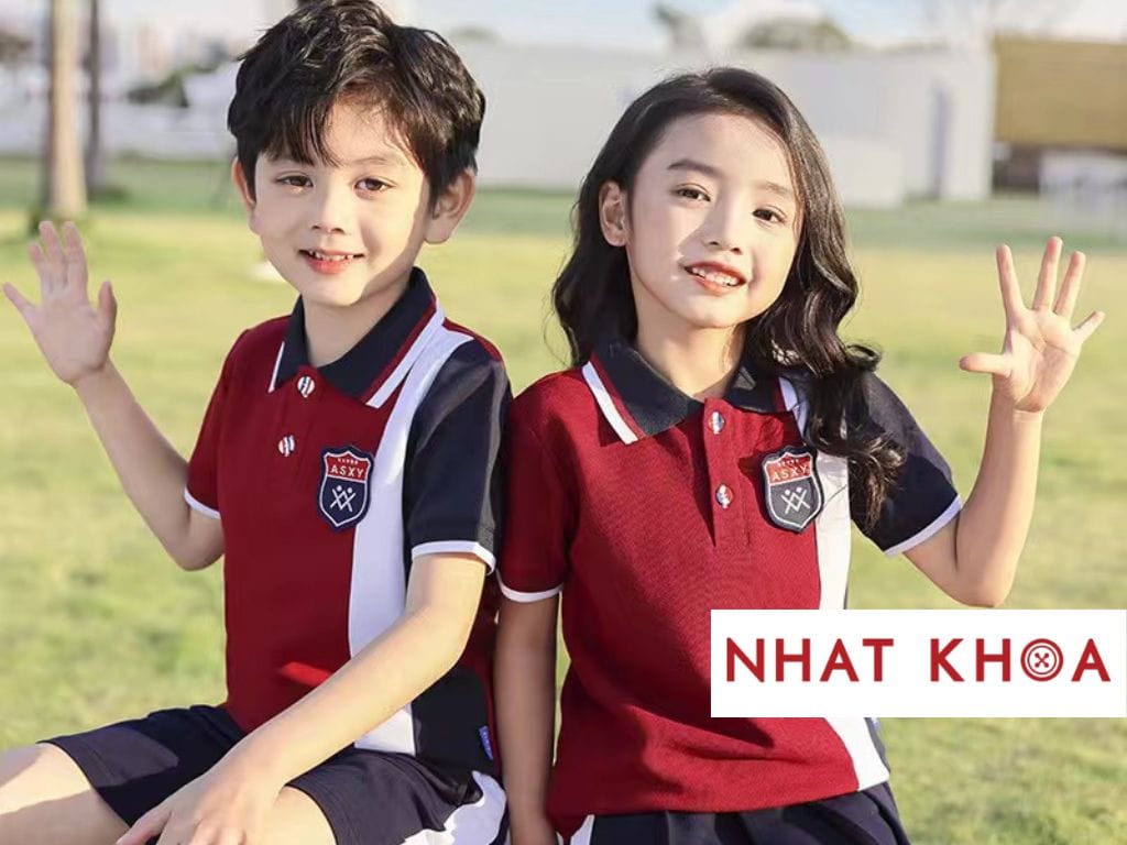 Đồng phục học sinh với chất liệu vải thoáng mát