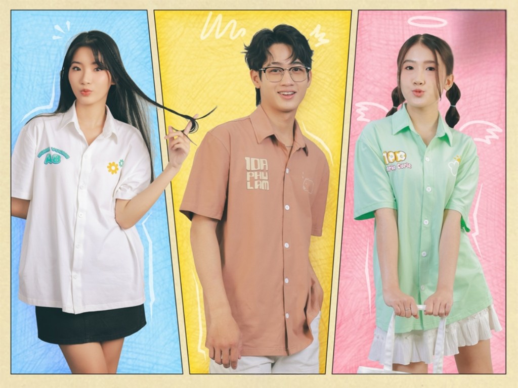 Hình in giúp thể hiện cá tính và bản sắc riêng của lớp bạn trên chiếc áo sơ mi đồng phục