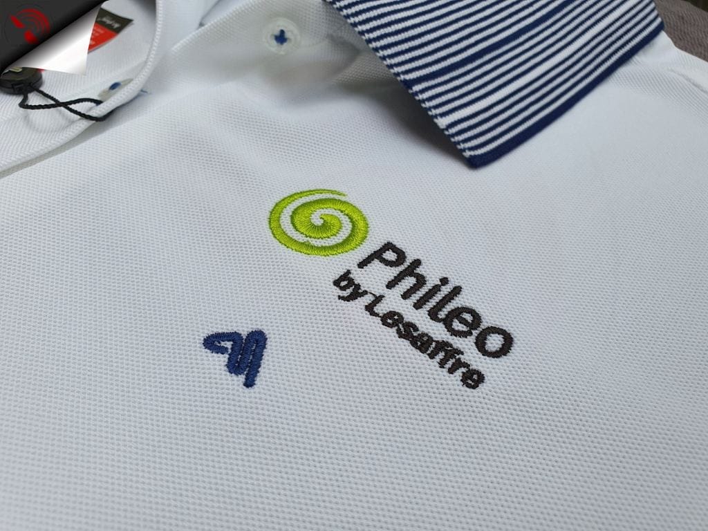 Thêu vi tính sang trọng, bền, thích hợp cho logo, tên, slogan