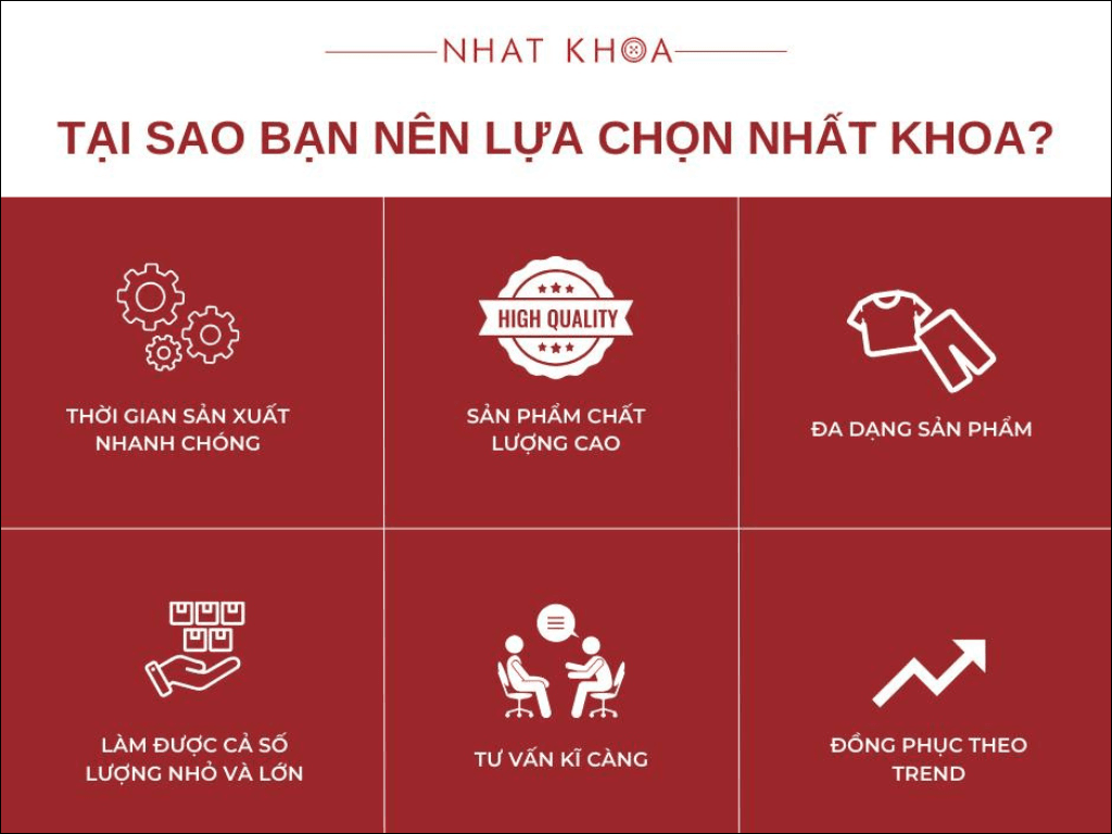 6 lý do nên chọn Nhất Khoa để may đồng phục trường học