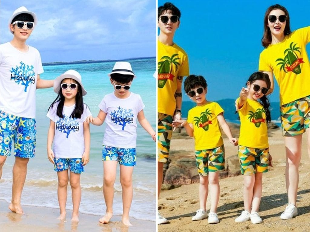 Đồng phục đi biển là trang phục được thiết kế đồng bộ cho một nhóm người