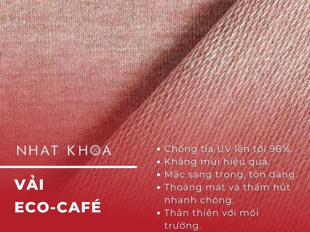Eco-Café là chất liệu vải may áo nhóm đi biển thân thiện với môi trường