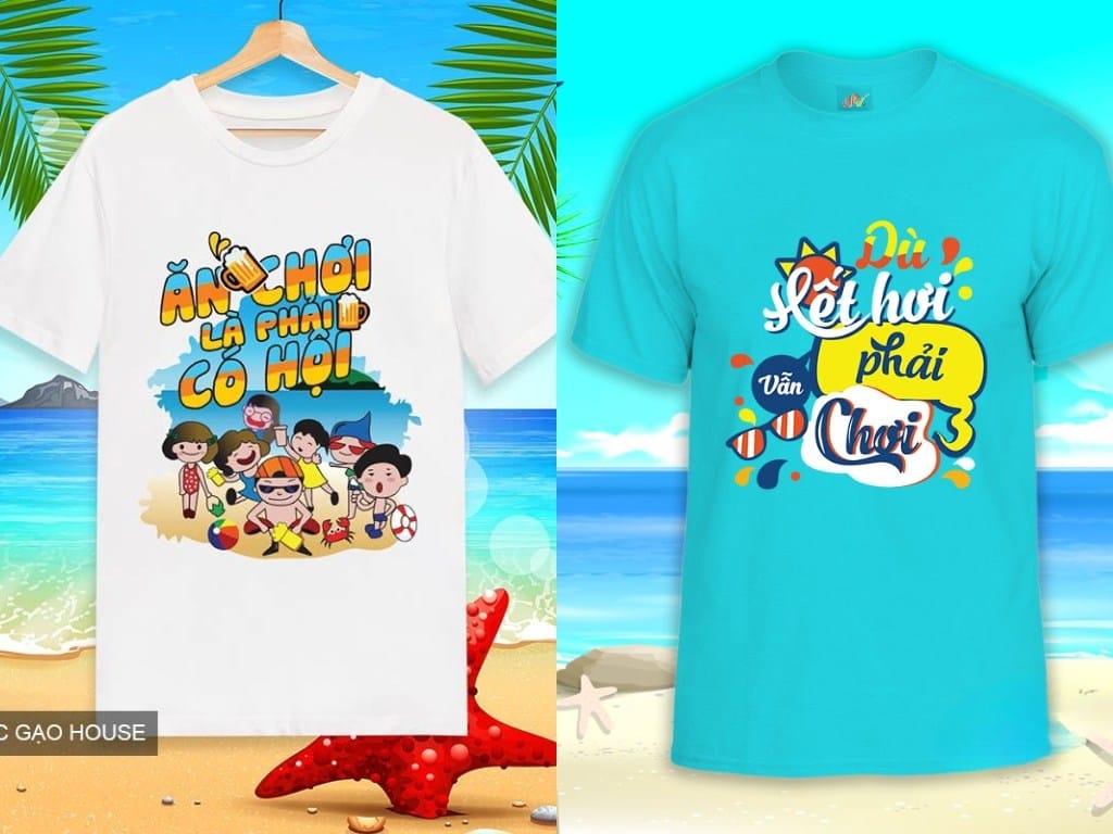 Đồng phục đi biển tự thiết kế tạo nên những bộ đồng phục "không đụng hàng"