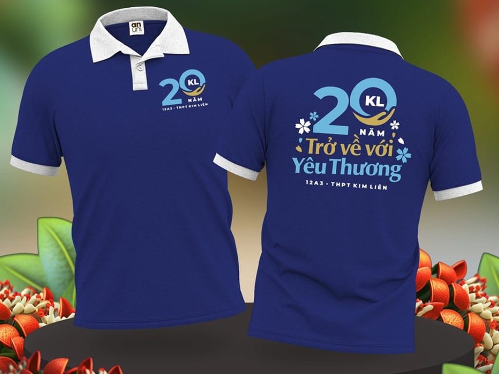 Áo thun đồng phục là lựa chọn phổ biến cho các buổi họp lớp bởi sự thoải mái