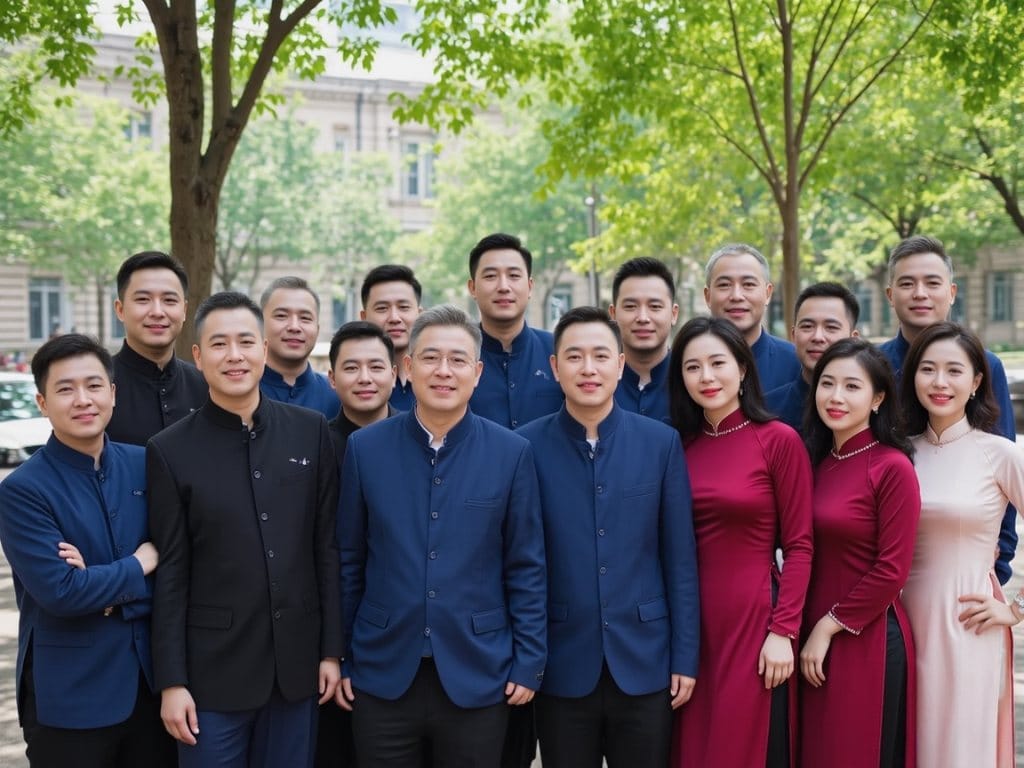 Bộ đồng phục này tạo nên sự khác biệt cho buổi họp lớp 30 năm