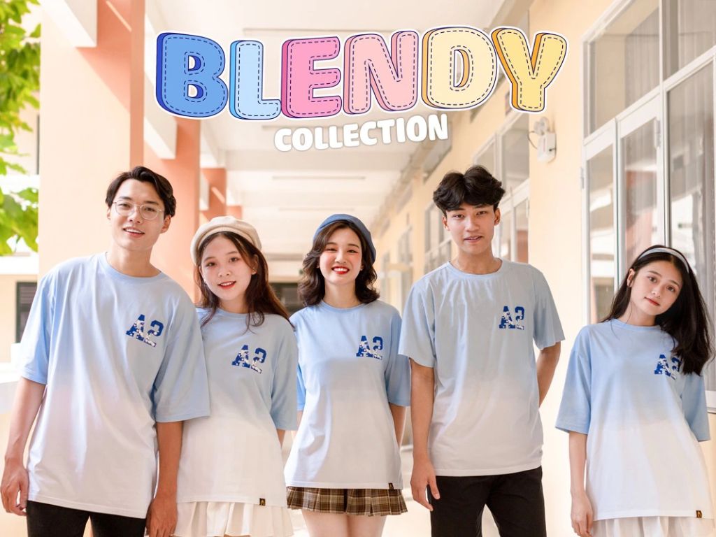 Áo phông lớp màu blendy thể hiện sự độc đáo, sáng tạo