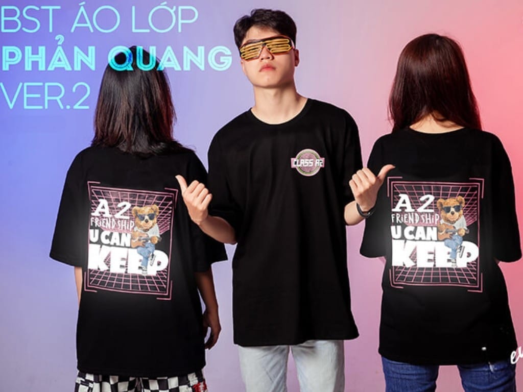 Mẫu áo lớp phản quang tạo hiệu ứng nổi bật vào ban đêm