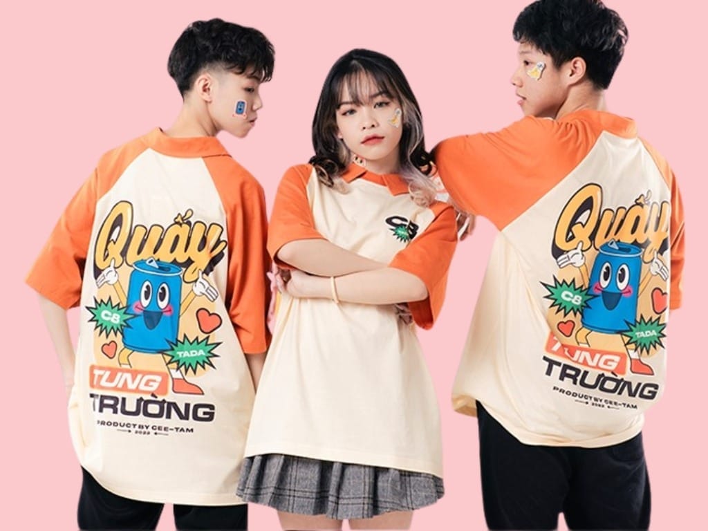 Các mẫu áo lớp hiện đại ưa chuộng họa tiết sáng tạo