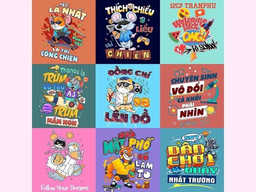 Slogan hài hước và "bá đạo" này sẽ thể hiện cá tính độc đáo của lớp bạn