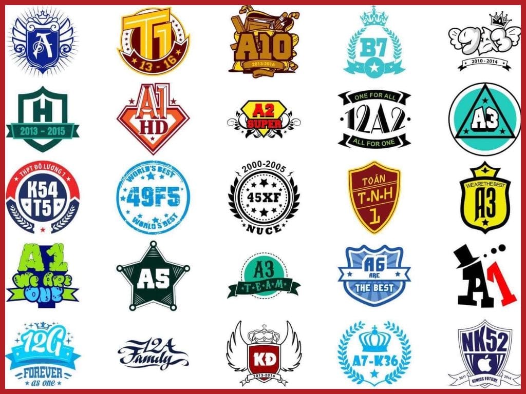 Bạn cần lựa chọn phong cách để định hình diện mạo tổng thể cho logo lớp học