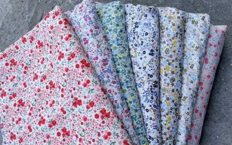 Vải cotton lạnh hàn quốc có màu sắc và hoạt tiết đa dạng