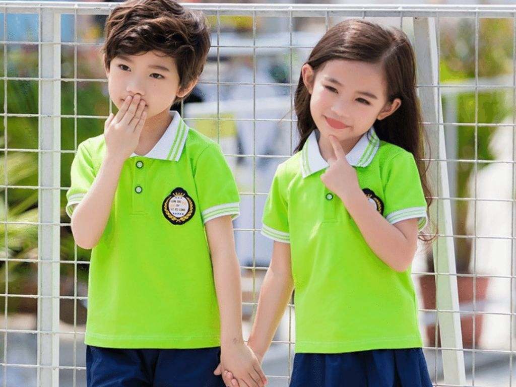 Thiết kế độc đáo thể hiện bản sắc thương hiệu của đồng phục trường mầm non quốc tế