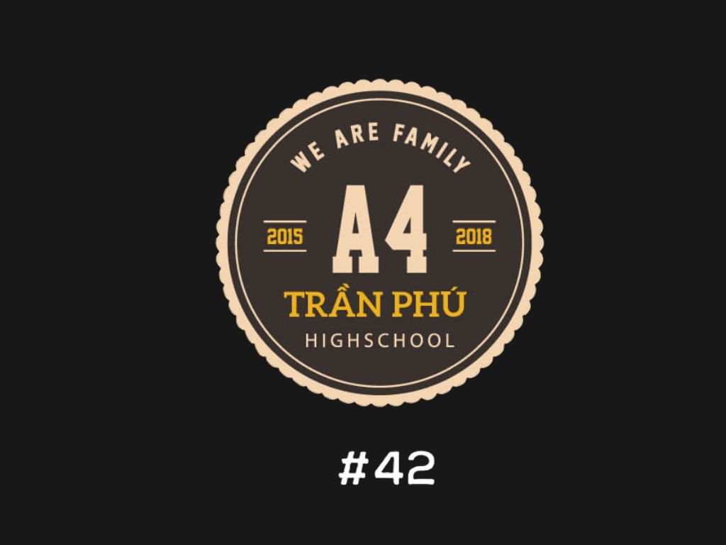 Logo lớp A4 phong cách vintage mang đến cảm giác một chút lãng mạn, ấm áp