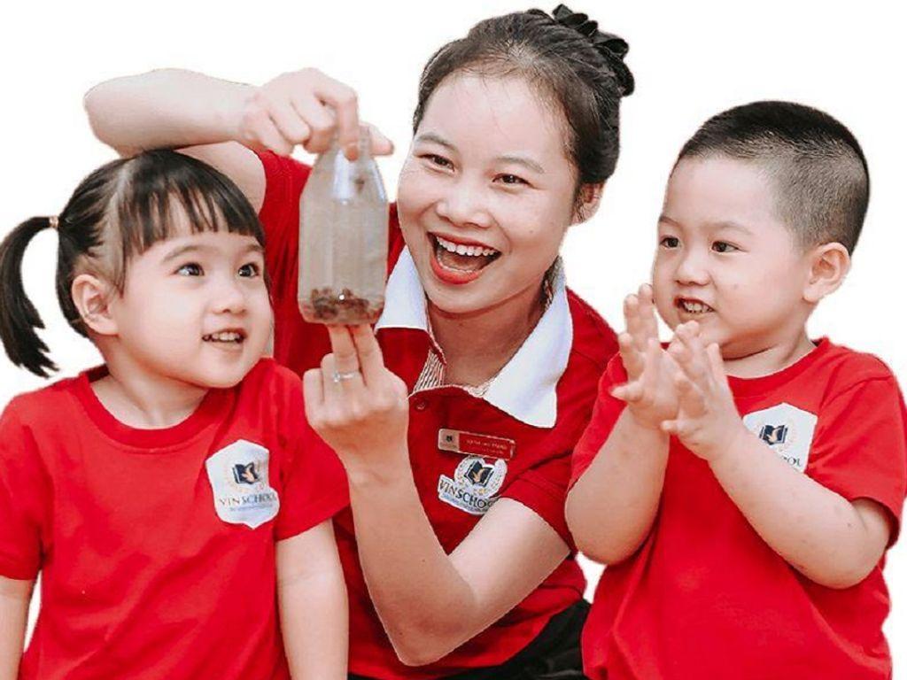 Thiết kế của đồng phục học sinh mầm non Vinshool thường mang đến cảm giác năng động