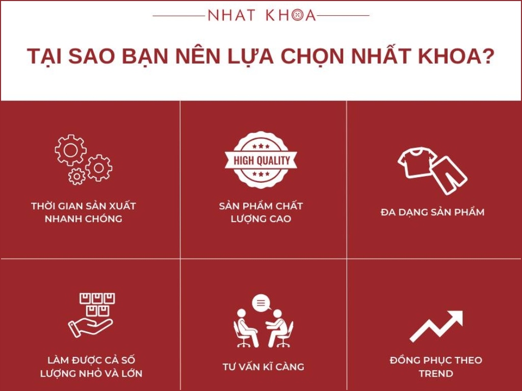 Nhất Khoa Uniform - Đơn vị đáng tin cậy để bạn đặt in áo thun đồng phục lớp