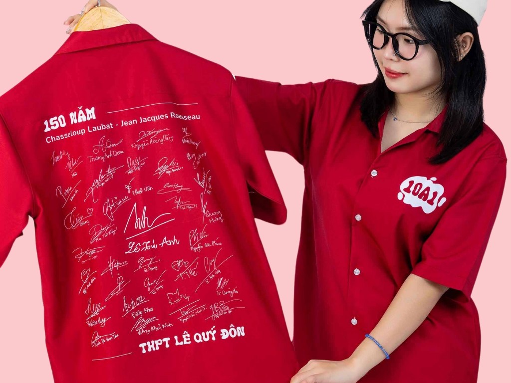 Bạn hoàn toàn có thể in hình ở nhiều vị trí khác nhau khi đặt in áo thun