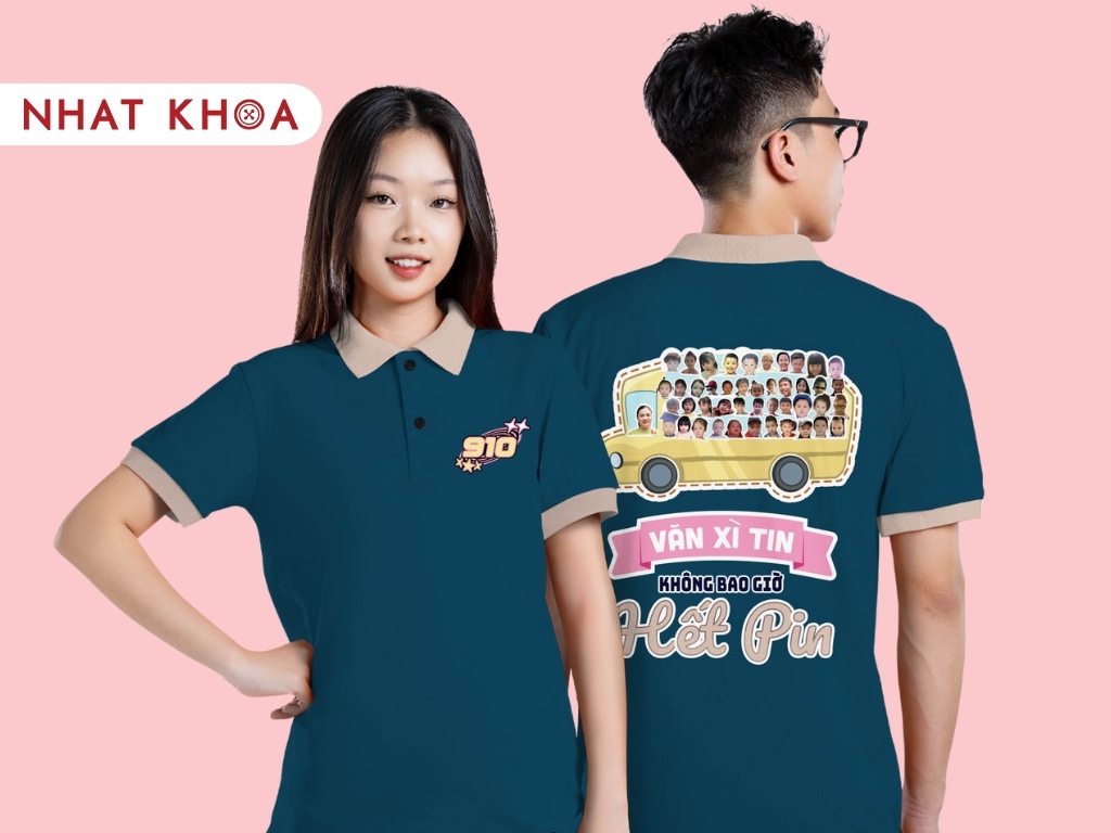 Đồng phục áo lớp hình vẽ chibi tạo sự gần gũi và vui nhộn