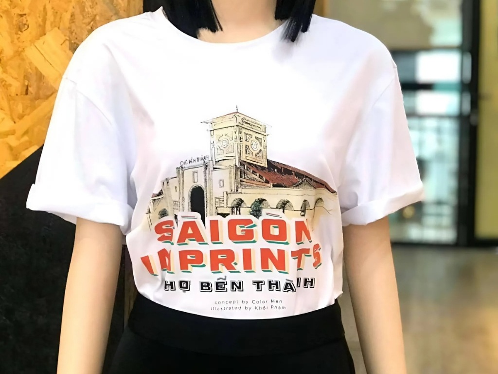 Bạn có thể dùng biểu tượng thành phố để làm hình in áo thun Hồ Chí Minh