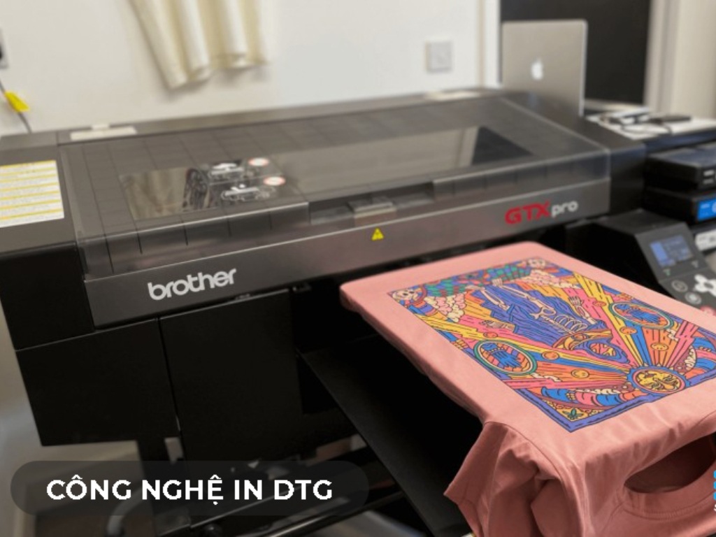 In DGT phù hợp cho áo thun in hình theo yêu cầu dạng hình ảnh có nhiều màu sắc