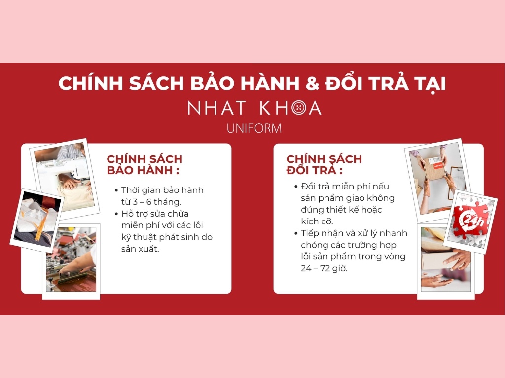 Nhất Khoa có chính sách bảo hành/đổi trả chi tiết và rõ ràng 
