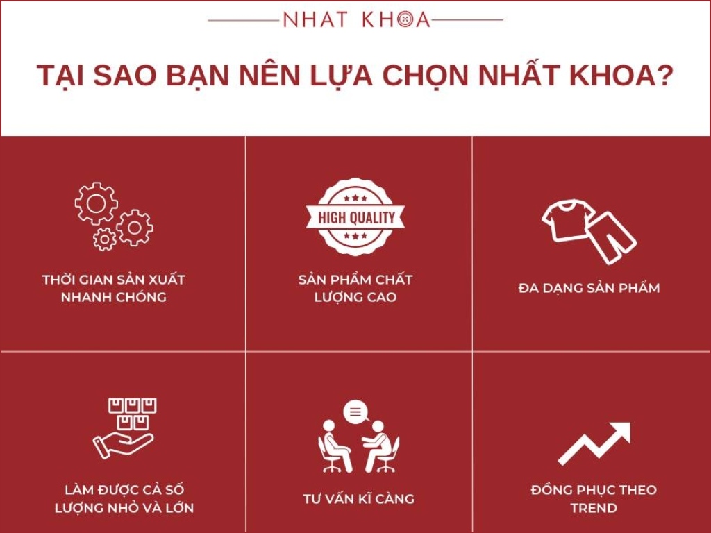 Nhất Khoa Uniform là lựa chọn đáng tin cậy để làm áo lớp tại tphcm