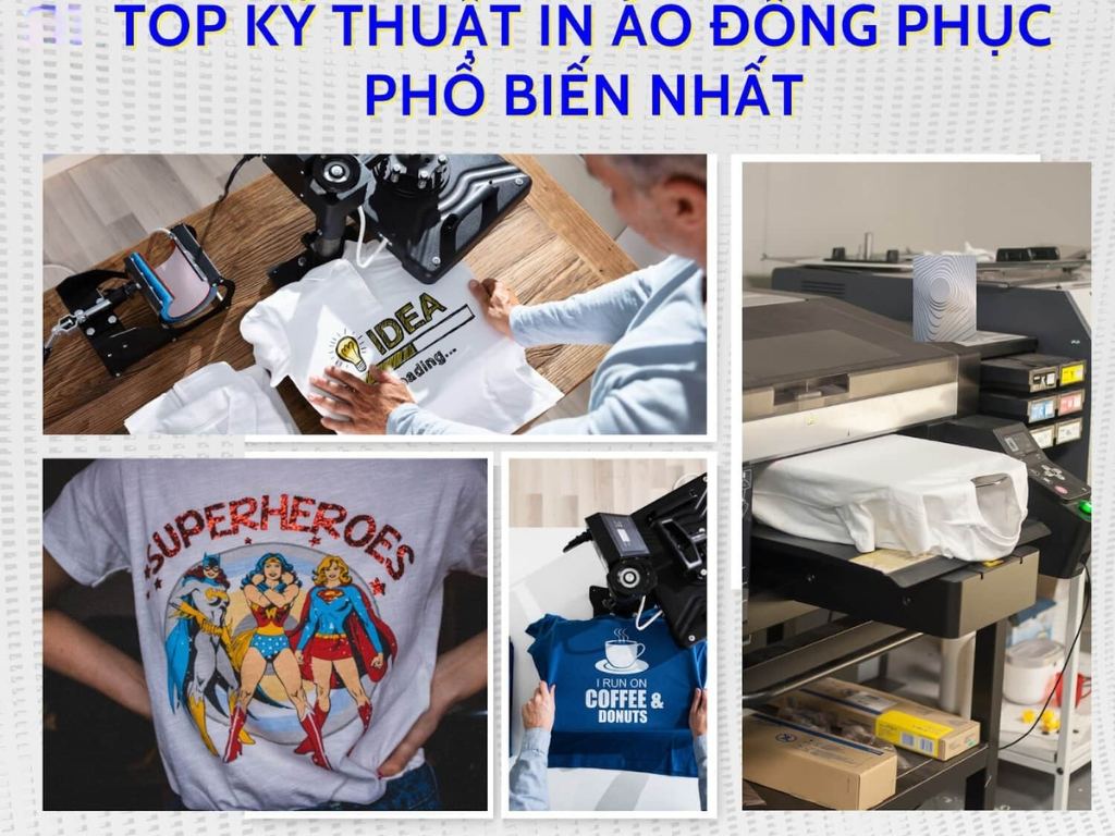 Bạn nên lựa chọn kỹ thuật in/thêu phù hợp với thiết kế để tạo nên áo nhóm đẹp