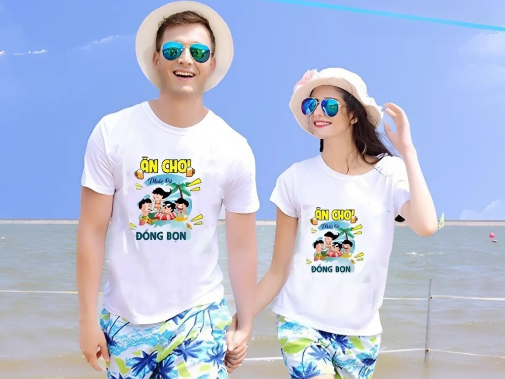 Áo thun in Typo/Slogan thể hiện bằng font chữ cách điệu độc đáo