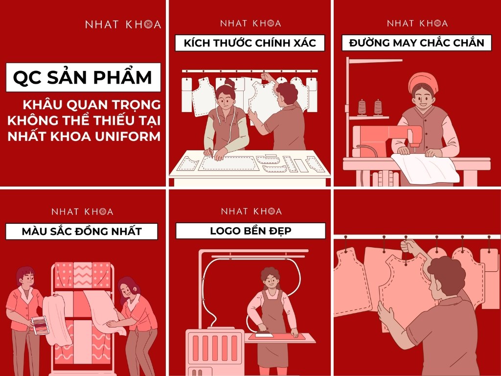 Quy trình QC nghiêm ngặt tại Nhất Khoa khi làm áo nhóm