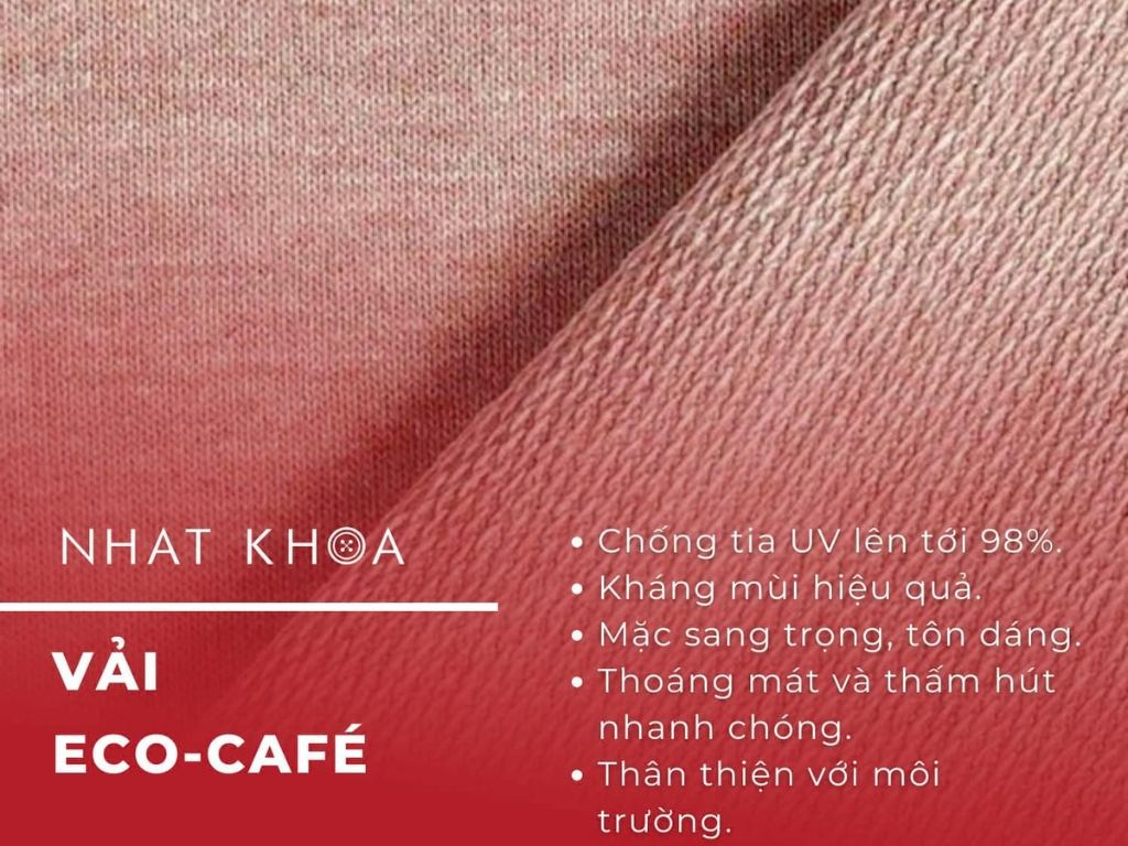 Vải Eco-Café có chỉ số chống năng cao phù hợp cho hoạt động ngoài trời