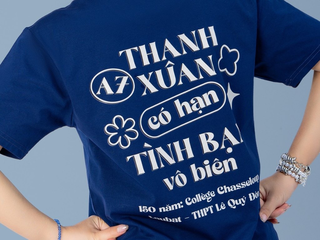 Phối màu áo nhóm tương phản là cách phổ biến nhất để làm nổi bật slogan