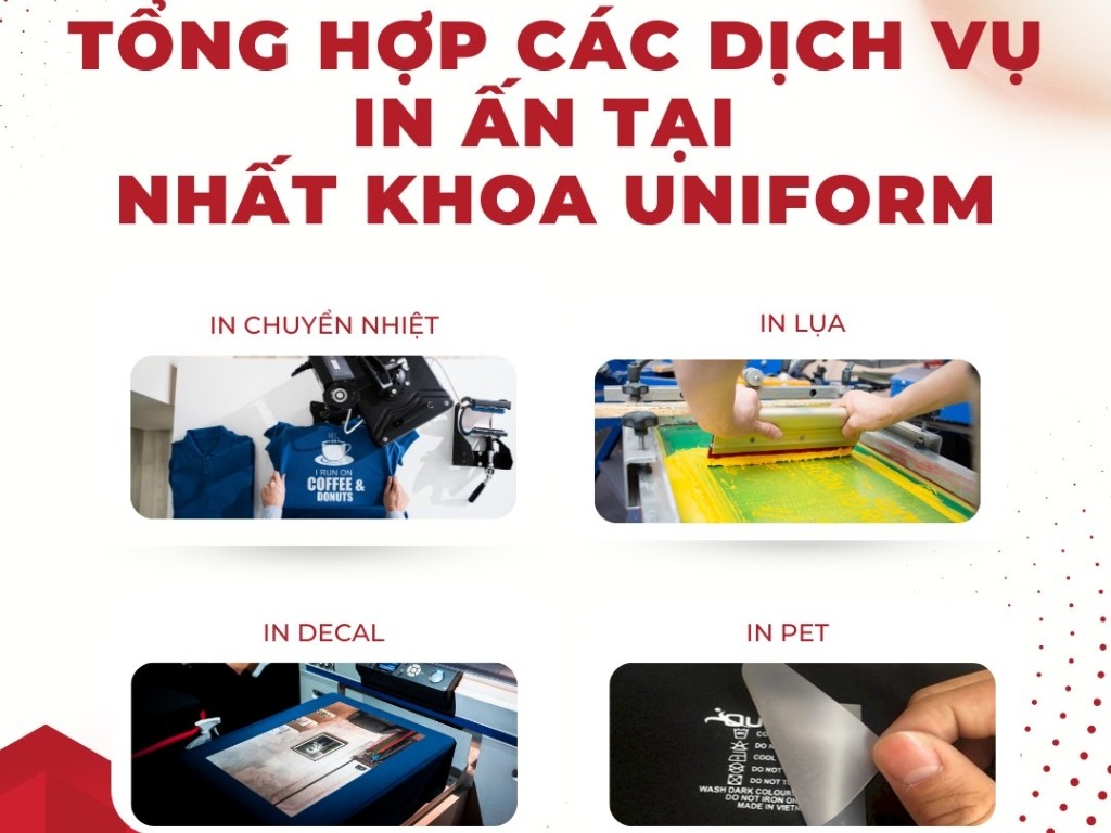 Nhất Khoa Uniform cung cấp đa dạng dịch vụ in áo nhóm giá rẻ