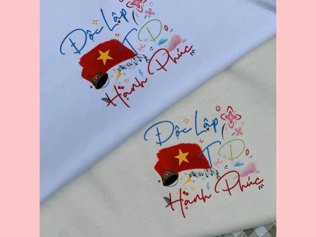 Mẫu thiết kế logo 30 4 nhấn mạnh tinh thần yêu nước và không khí hòa bình