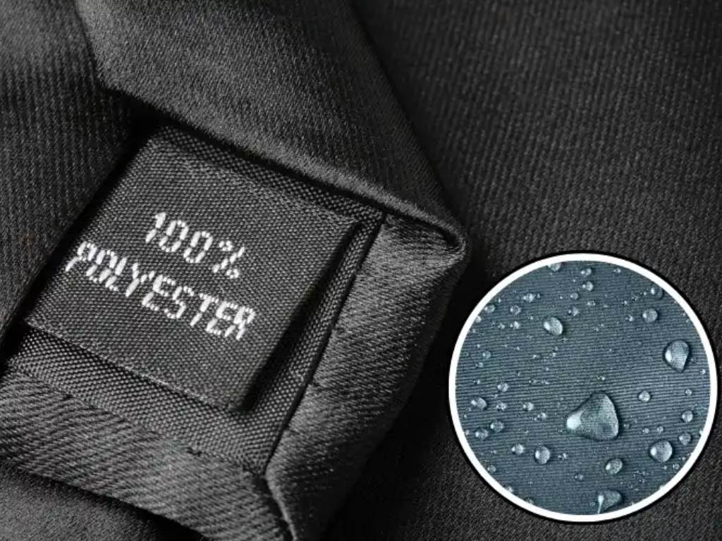 Vải poly 100% có khả năng chống nước khá tốt