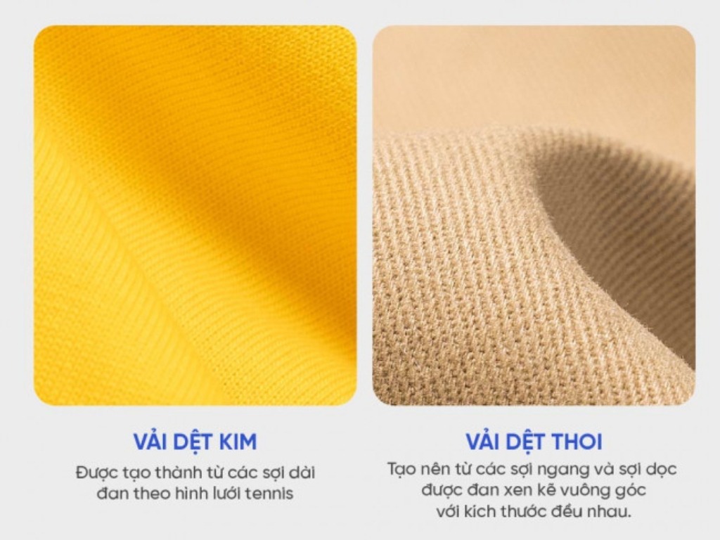 Bạn có thể phân biệt các loại vải cotton dựa trên kiểu dệt