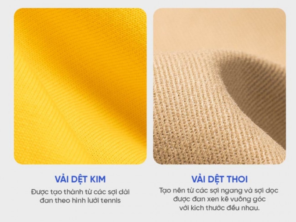 Bạn có thể phân biệt các loại vải cotton 100 dựa trên cấu trúc dệt