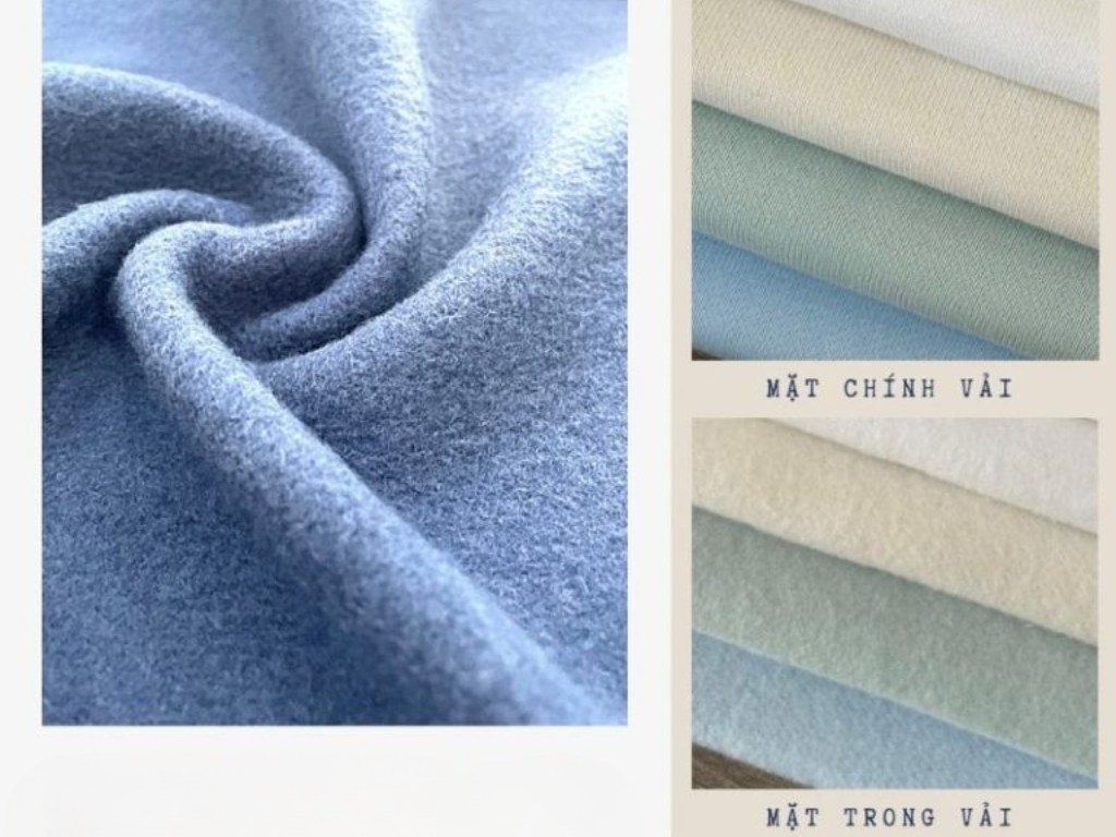 Vải nỉ cotton dày dặn hơn và ấm áp hơn rất nhiều so với vải cotton thường