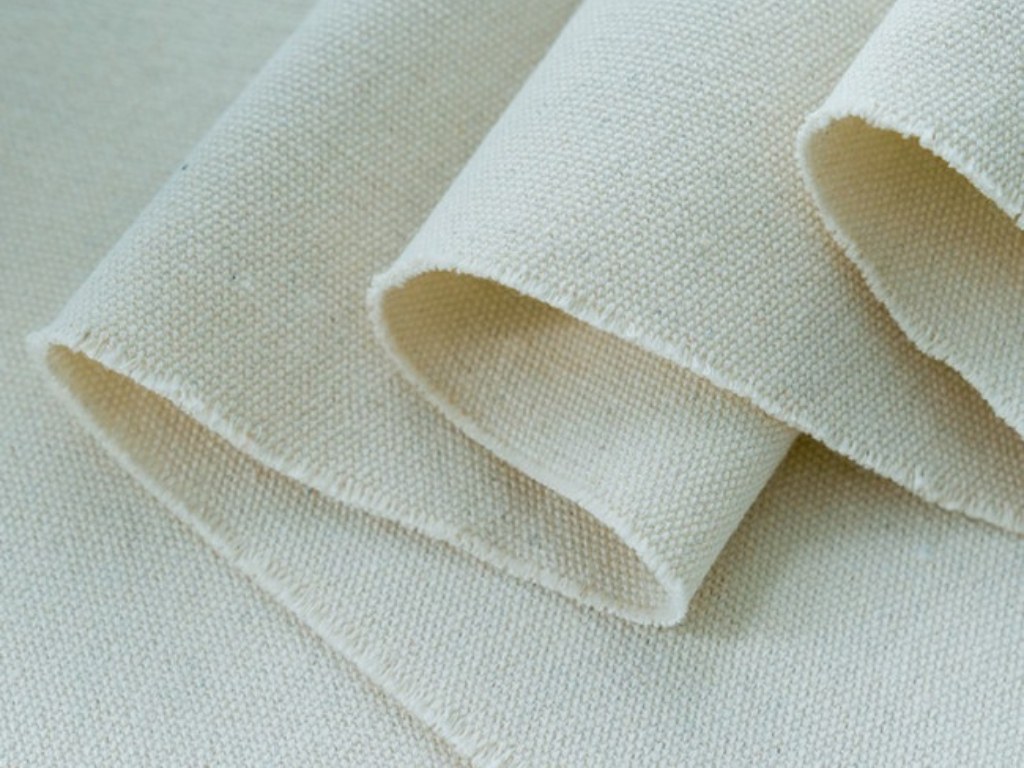Vải bố cotton loại dày thường dùng để may túi canvas, vải bọc sofa và gối trang trí