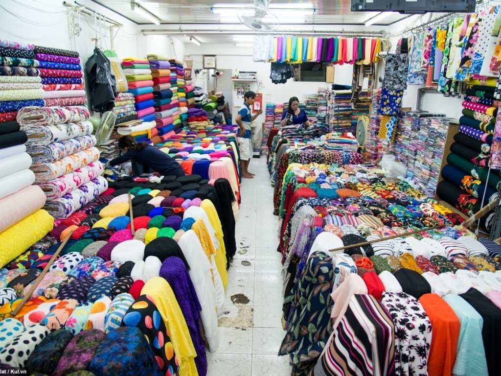 Thị trường vải cotton Quảng Châu đa dạng và phong phú về mẫu mã