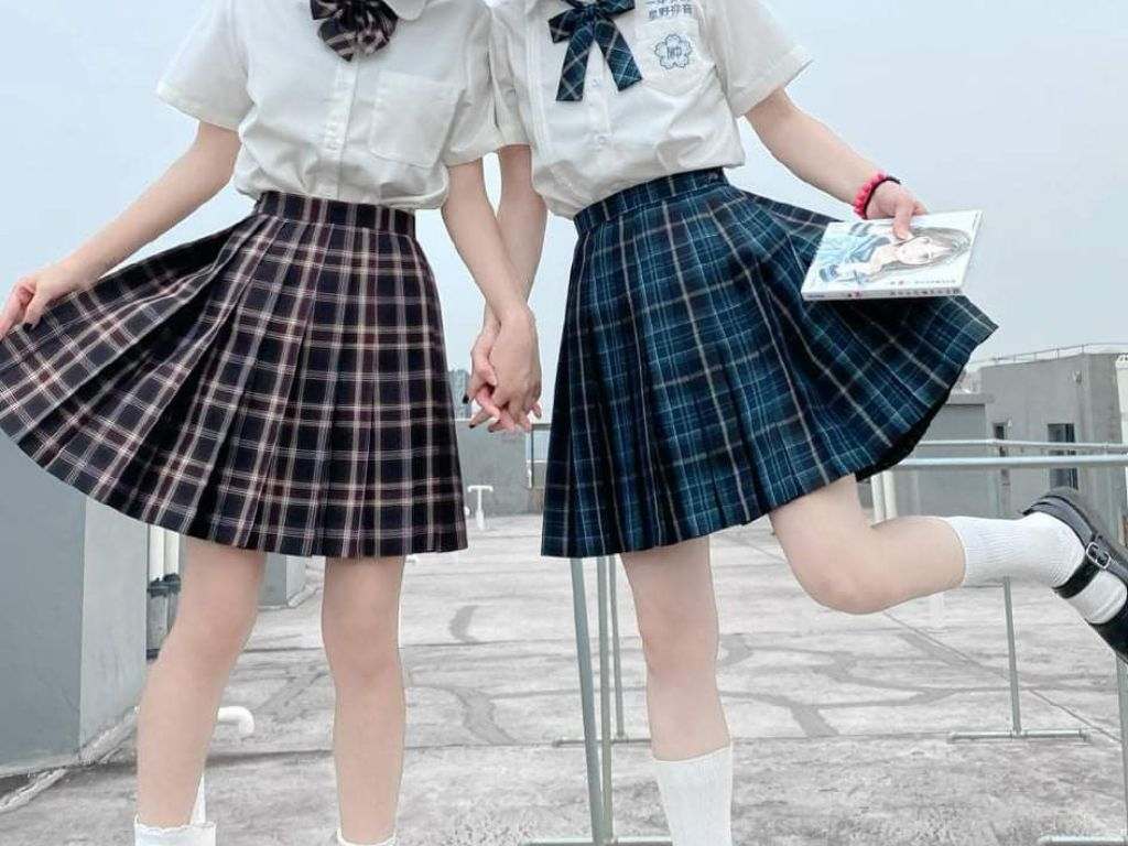 Kiểu dáng chân váy học sinh đẹp chữ A là lựa chọn kinh điển