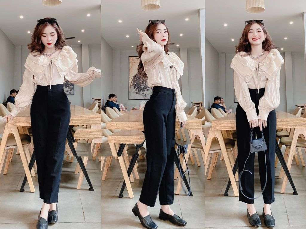 Dáng quả lê đặc trưng bởi phần hông và đùi thường rộng hơn so với vai